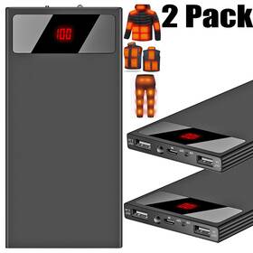 Ct3863 Imountek 2 Pack 5v/2.1a Battery Usb Power Bank 20000mah For Heated Vest Cellphone