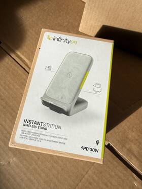Infinitylab 050667377649 Instantstation Wireless Stand 33w Pd Usb-c And Usb-a Charger