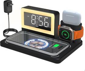 S9-mag Inhwatek Wireless Charging Station For Apple Nightstand With 7 Black