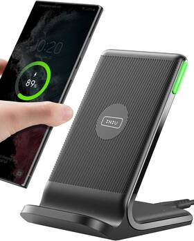 Iniu 313036010005 Wireless Charger 15w Fast Qi Certified Charging Station With Slee