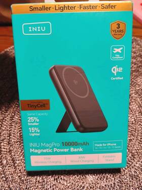 Iniu 975141096080 Anker Maggo Power Bank 10000mah Magnetic Charger 15w Qi2 Certified Iphone 16