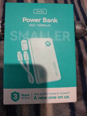 Iniu 978018656110 10000mah 45w Fast Charging Power Bank Usb-c Beige Portable Pack