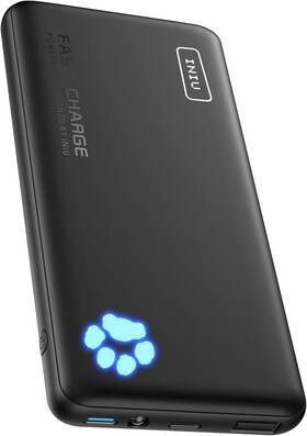 Pd3.0 Iniu Bi-b3 Portable Charger 20w Fast Small Size Without Cable Black