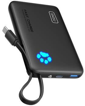 P41l Iniu 45w Portable Charger 10000mah Built-in Usb C Cable Fast Charging Power