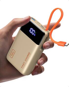 P51l-e1 Iniu 20000mah Portable Charger Small Power Bank 45w Pd Fast Charging Beige