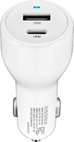 Ns-mcc30w2w Insignia 30 With Vehicle Charger 1 Usb-c And Usb Port
