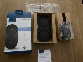 Insignia-20 Insignia 600603278266 W Qi Certified Dual Wireless Charging Pad For Android/iphone-black