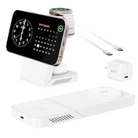 Mgf7w Invzi 3-in-1 Fast Wireless Charging Station Multiple Devices Magfree Transform 15w