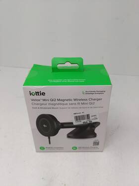 Iottie 857199008344 Velox Qi2 Mini 15w Wireless Charger Car Mount - Dash And Windshield