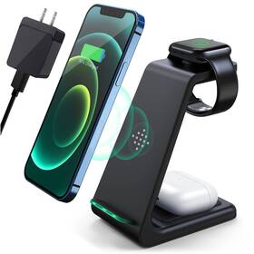 Iovis 664213578987 Wireless Charging Station 3 In 1 Fast Charger Stand
