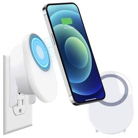 Its Just Smart 850052327224 Plug-in Magsafe Wireless Charger 15w Magnetic Wall Mount For Qi-ena