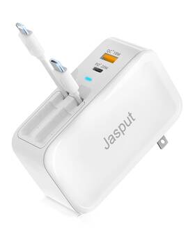 Jasput 717687769341 40w Dual Retractable Charger With Usb A/c Ports Fast Charging For Iphone