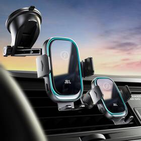 Wx22b Jbqcbl Wireless Car Charger 3-in-1 Phone Holder Phones Mount Windsh