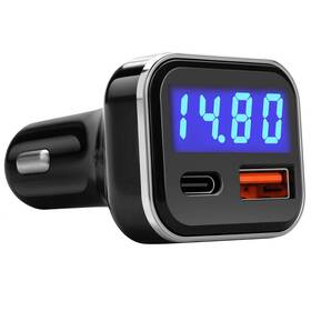 Kmd-kn318 Jebsens Usb C Car Charger Adapter With Voltage Display 30w Cigarette Lighter Type