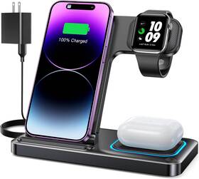 W342 Jiangxi Kingtron Technology Co. Ltd. 3 In 1 Wireless Charger For Iphone 16/15/14/13/12 Charging Station