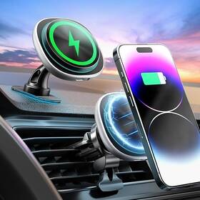 Jimillys 673658146040 Magnetic Wireless Car Charger