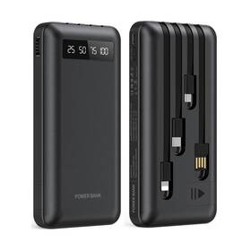 Jiumess 774980604472 20000mah Power Bank Portable Charger With Cables Usb Battery Pack Co