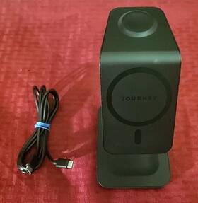 Jms31sbk Journey Magsafe Magnetic 3-in-1 Wireless Charging Stand Station Usb-c Black