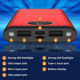 7g5rhr4to4i2fk Jr-wireless 90000mah 2 Usb Portable Power Bank Lcd Thin Battery Charger For Samsung Iphone