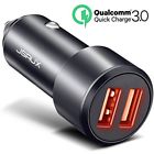 Jsaccgerb Car Charger Quick Dual Usb Adapter Aluminum For Samsung