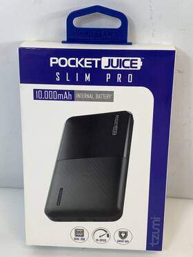 Juice Bank 841351175265 New Pocket 10 000 Mah Slim Pro Portable Power