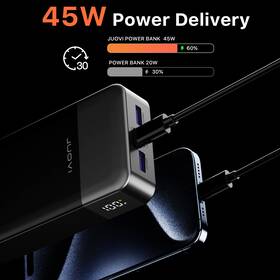 Juovi 721718786511 20000mah 45w Power Bank Portable Charging External Battery Usb For Smartphone