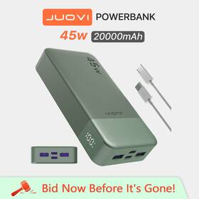 Juovi 721718786580 20000mah Portable Power Bank 45w Charging External Battery Backup For Cell Phone