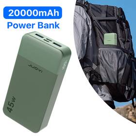 Juovi 721718786726 Power Bank Portable External Battery Charger 45w 20000mah Usb For Phone Tablet