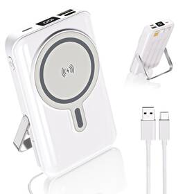 22.5w Jupazip 783053853662 Magnetic Portable Charger Bank Built-in Cables 10000mah Usbc Power