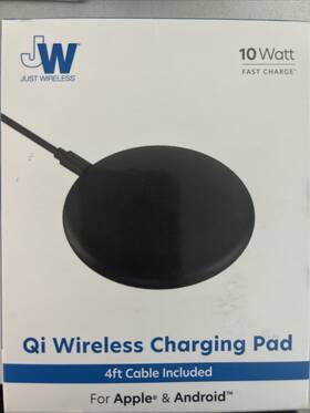 Just Wireless 705954040910 10 Watt Qi Charging Pad For Apple And Android - Open Box