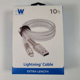 Just Wireless 705954051961 10 Ft. Durable Braided Usb-a To 8-pin Connector Iphone