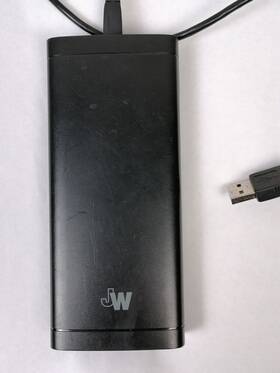 Just Wireless 705954061700 16500mah Portable Power Bank - 2 Usb Ports. Black