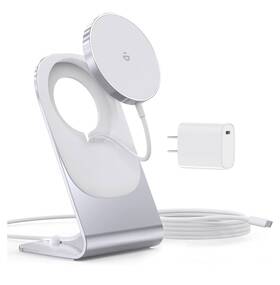 Zy-mix00117-us Kabysio Magnetic Wireless Charger For Iphone 15/14/13/12 - Mag 20w Usb C Adap