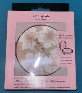 Kate Spade New York 650450071565 4 000mah Compact Mirror Power Bank - Floral