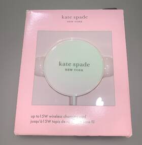Ksp-002-irids Kate Spade New York Wireless Phone Charging Puck/pad 15w Magsafe Round Usb-c Pd