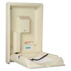 Kb101-00 Koala Kare Cream Vertical Wall Mounted Baby Changing Station