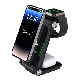 Kertxin 769638019838 Foldable 3 In 1 Charging Station For Iphone Wireless Charger Apple Devic