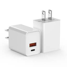 Cd20wac06 Kocore Usb C Charger Block 20w Dual Port Type Fast Wall Charging 2pack White