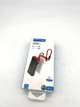 Konfulon 445012125144 Portable Charger Iphone Power Bank 10000mah With H Built In Cable White