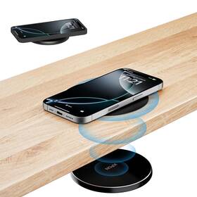 Kpon 751501065370 Under Desk Wireless Charger 0-30mm Invisible Dual Uses On