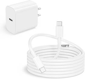 Kruidvat 445029189177 Mfi Certified 20w Usb-c Fast Charger For Iphone 17 15 Includes 10 Ft Type-c Cab