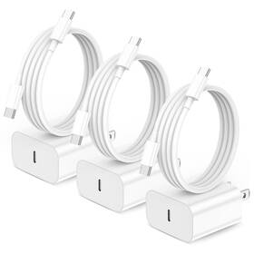A02012 Ktdrjn For Iphone16 Charger 3 Pack 20w Usb-c Fast Wall With 6ft Usb C To