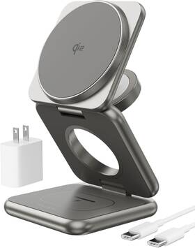 Qi2-certified Ku Xiu X40q 15w Magnetic Foldable Charger 3in1 Wireless Charging