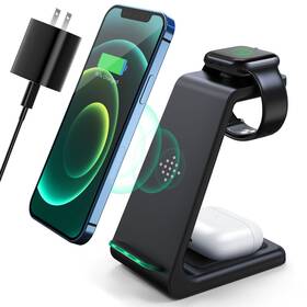 Labjob 634562476272 3 In 1 Wireless Charging Station 2026 Upgraded Fast Desk Charger For