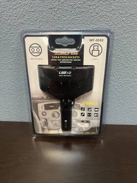 Wf-0668 Land S End Lands Usb And Twin Socket Travel Adapter -n