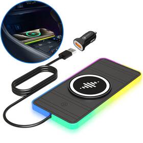 Lska8 Lansemku Magnetic Wireless Car Charger Pad Rgb 15w Charging For Mags