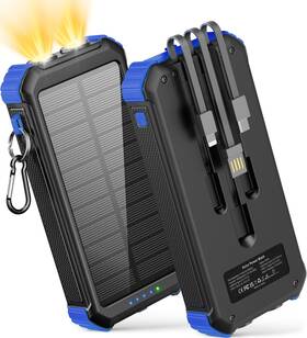 Latimeria 717661914590 45800mah Solar Charger Power Bank Portable Phone With 5v3