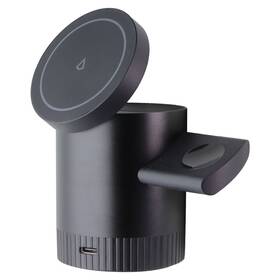 Ms-3n1s01 Lbt Mag Stream 15w 3 In 1 Rotating Charging Station - Black