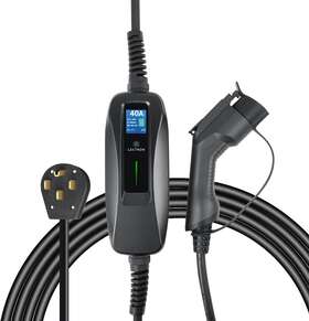 Bs-pcd040-40a Lectron 240v 40 Amp Level 2 Ev Charger 15ft Extension Cord - Black