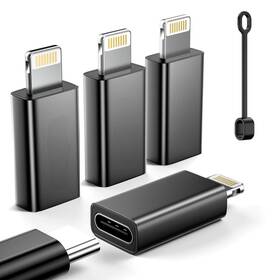 Lts-fa02 Lertosen Mfi Certified 27w Usb C To Lightning Adapter 4 Pack - Fast Black